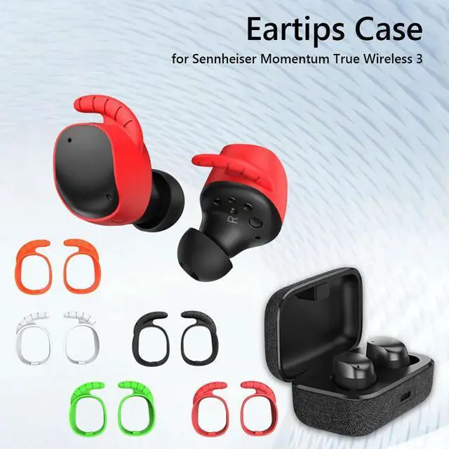Alt view image 2 of 3 - 5 Pairs Earplug Cover Protective Earphone Sleeve Replacement Anti Slip Comfortable for Sennheiser Momentum True Wireless 3