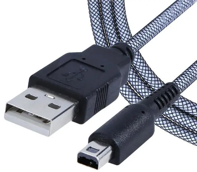 Alt view image 2 of 3 - 2 in 1 Sync Data Charging USB Power Cable Cord 1.5m Charging Cable Gamepad Cord Line Wire Fit for NDSI 3DSXL 2DSLL 3DS