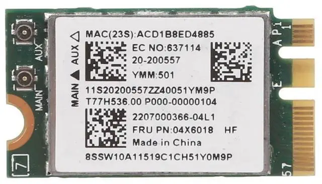 Alt view image 2 of 4 - forBCM943142Y Wireless M.2 NGFF WiFi BT for . G40-30 G40-45 G40-70