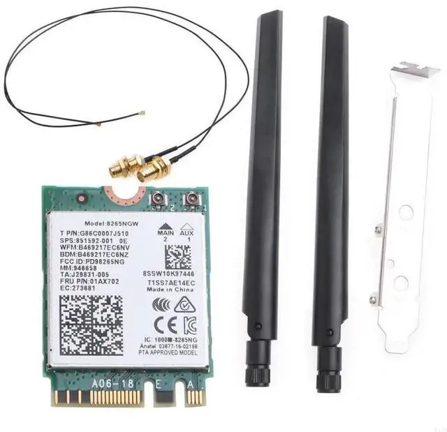 Main image of Adapter 8265NGW BT4.2 5GHz 2.4GHz(160MHz) WiFi Antennas for10