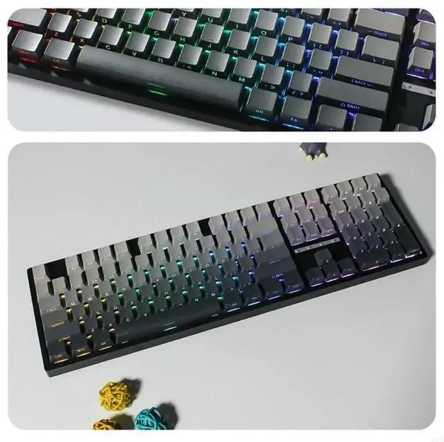 Alt view image 3 of 4 - Versatility Gradients Keycaps OEM Keycap for Customizing Keyboards Aesthetics and Enhancing Light Effects