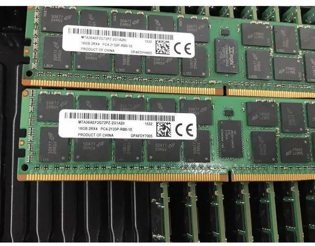 Alt view image 6 of 7 - 1PCS RAM 16G 16GB 2RX4 PC4-2133P DDR4 2133 For MT Server Memory MTA36ASF2G72PZ-2G1A2