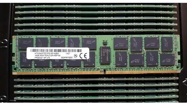 Alt view image 7 of 7 - 1PCS RAM 16G 16GB 2RX4 PC4-2133P DDR4 2133 For MT Server Memory MTA36ASF2G72PZ-2G1A2