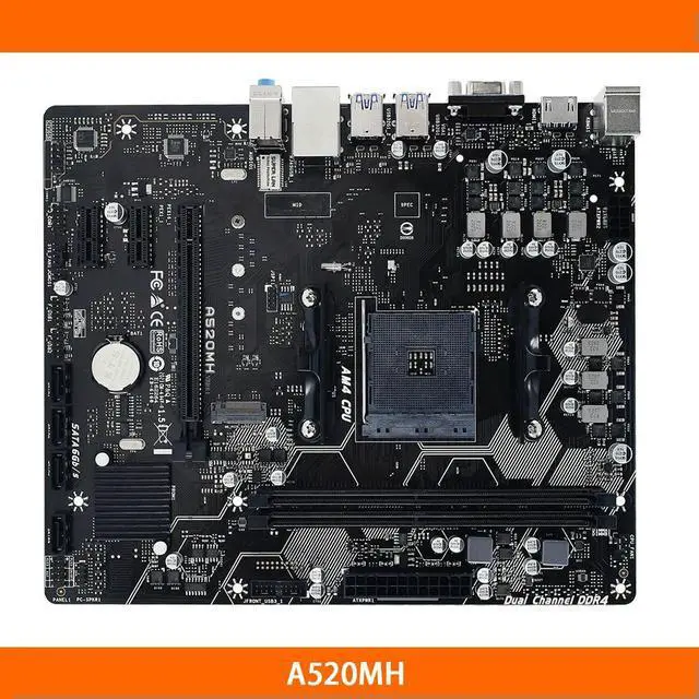 Main image of ForDesktop Motherboard A520MH A520 Socket AM4 64GB DDR4 M.2 Micro ATX Fast Ship