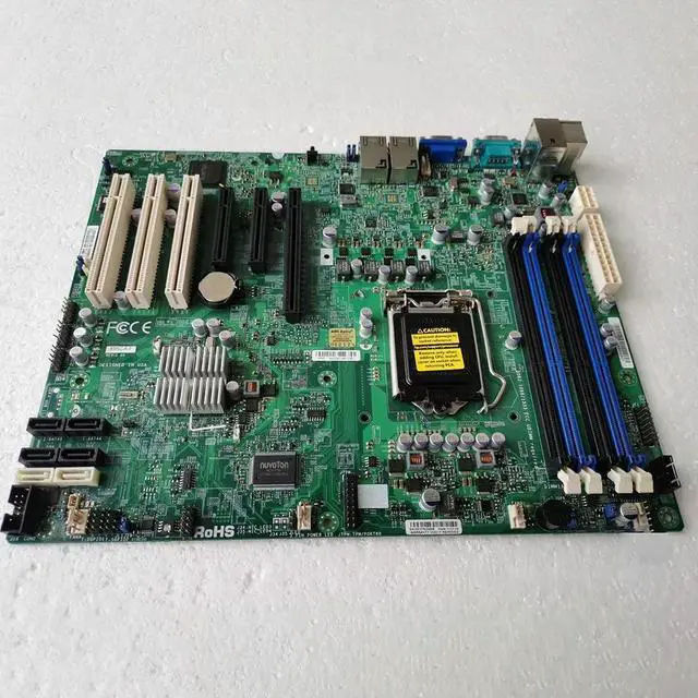 Alt view image 3 of 3 - Server Motherboard C204 Chipset LGA1155 DDR3 E3-1200 For S X9SCA-F
