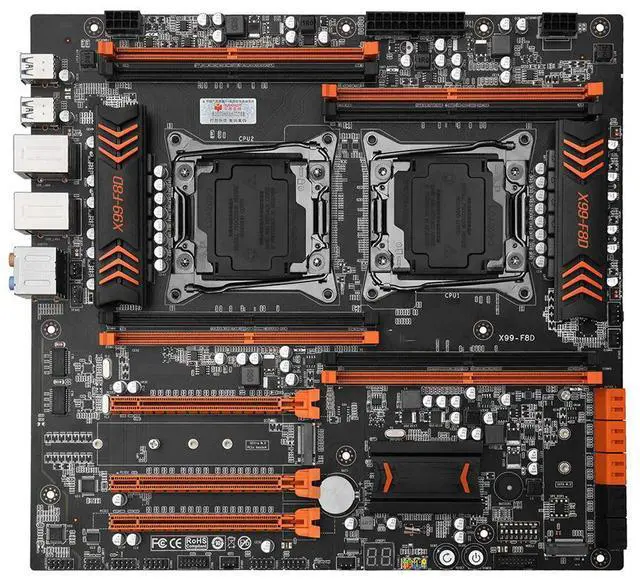 Alt view image 6 of 7 - X99 F8D ForMotherboard Dual CPU X99 LGA 2011-3 E5 V3 DDR4