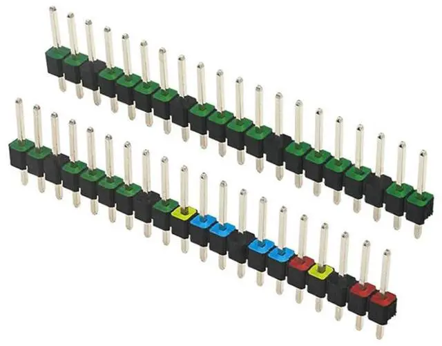 Alt view image 2 of 4 - 20 Pin GPIO Header Adapter 2.54Mm Pitch Double Row Color Pin Header For Pi PICO W Development Board