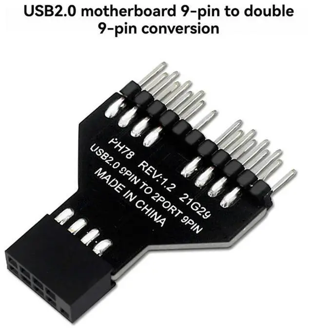 Main image of Ageryu USB3.0 19PIN To USB2.0 9PIN USB3.0 19Pin To USB2.0 9Pin Adapter For Water Cooling RGB Light Fan Speed Measurement