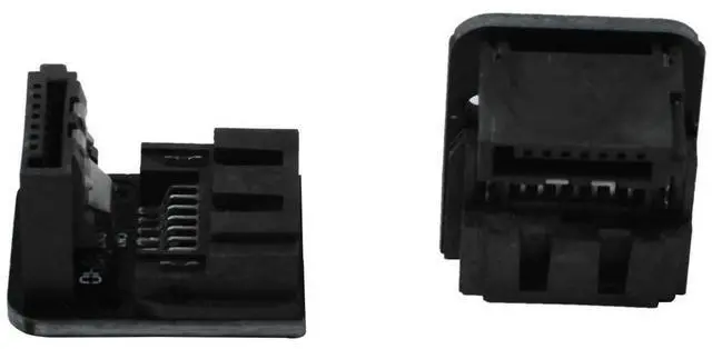 Alt view image 3 of 4 - Ageryu Sata 7Pin Female To 7Pin Male 90 Degree Angled Adapter Mainboard Motherboard For Desktops Ssd Hdd