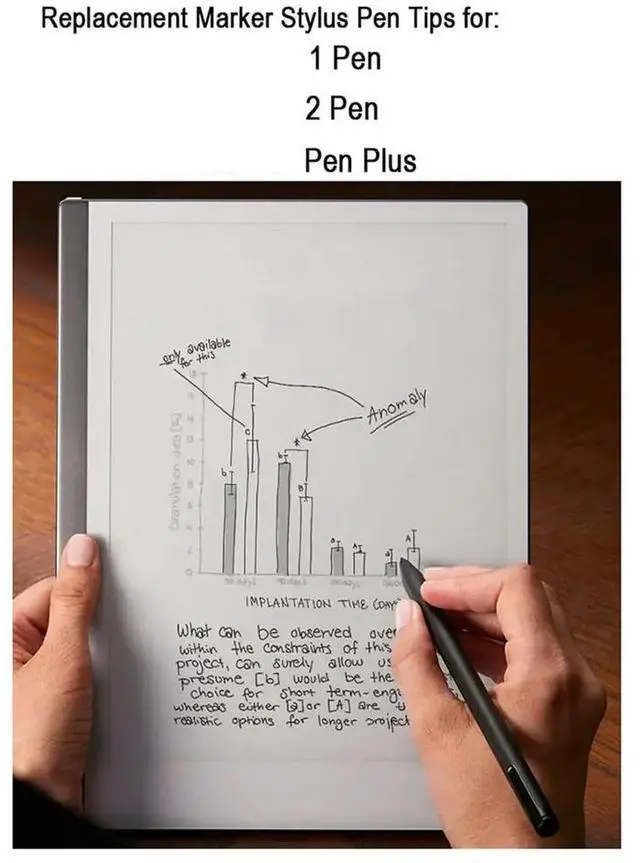 Main image of 10 Pcs Marker Pen Tips Compatible with Remarkable 1/2 Tablet Pen, Replacement Tips/Nibs for Remarkable 1/2 PenAA56