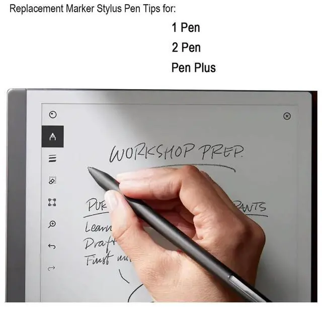 Alt view image 2 of 4 - 10 Pcs Marker Pen Tips Compatible with Remarkable 1/2 Tablet Pen, Replacement Tips/Nibs for Remarkable 1/2 PenAA56