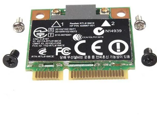 Alt view image 3 of 3 - Ageryu 150Mbps Wifi Mini PCI-E Network Card For Realtek RTL8188CE Wireless-N 802.11 B/G/N 640926-001 639967-001