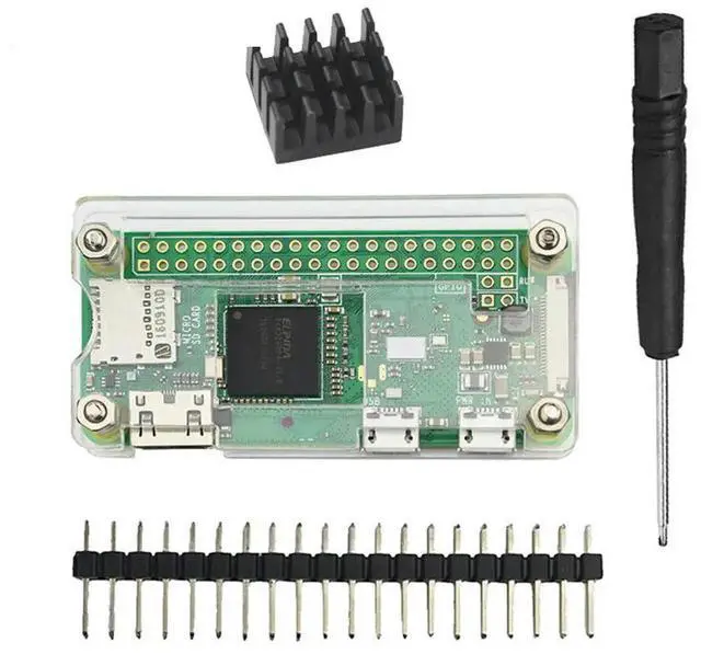 Main image of Acrylic Case 4 In 1 Kit For Pi Zero W And Pi Zero With Heat Sink
