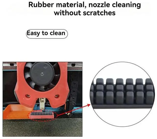 Alt view image 2 of 4 - Ageryu For VORON 2.4 Nozzle Silicone Brush 3D Printer Nozzle Cleaner Tool For 3D Printers