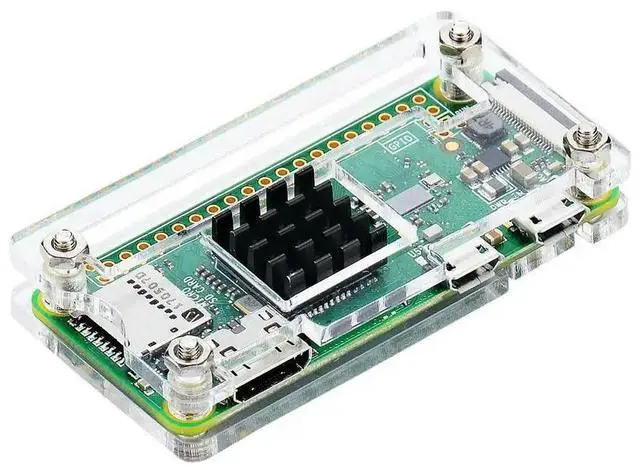 Alt view image 3 of 4 - Acrylic Case 4 In 1 Kit For Pi Zero W And Pi Zero With Heat Sink