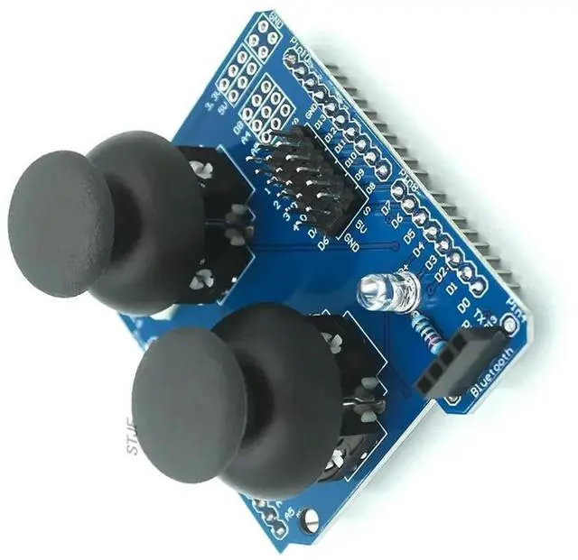 Alt view image 2 of 4 - Ageryu Electronic Building Blocks Dual Game Joystick Button Module Joystick UNO-Compatible R3 Without Pin Header