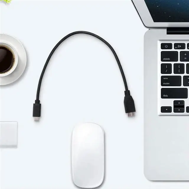 Alt view image 3 of 4 - Ageryu Hard Drive Cable,USB 3.1 Type-C Male To USB 3.0 Micro-B Male Data Cable For Tablet Phone-N33R