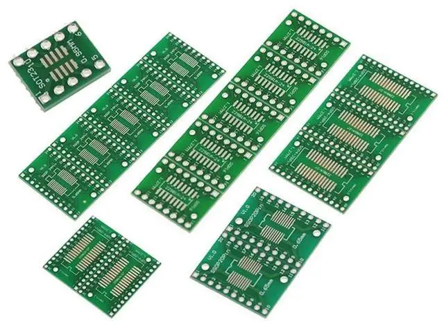 Alt view image 2 of 4 - Ageryu 35Pcs PCB Board Kit SMD Turn To DIP SOP MSOP SSOP TSSOP SOT23 8 10 14 16 20 24 28 SMT To DIP