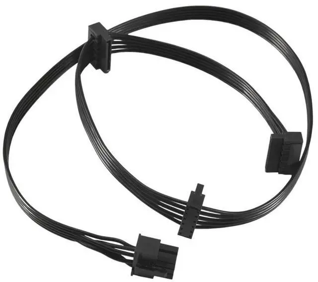 Main image of 8 Pin 1 To 3 Port Driver Power Supply Cable For Cougar CMX1200 CMX1000 CMX800 CMX700 CMX550, 8Pin To 3 IDE Cable