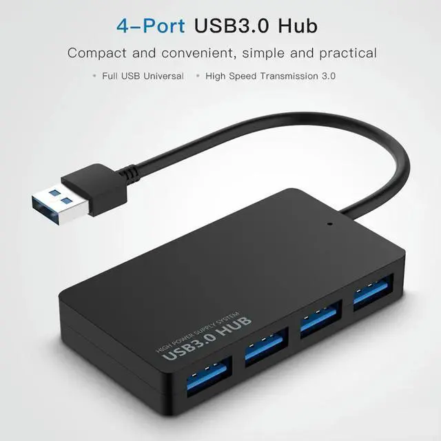 Main image of 5Gbps High-Speed USB 3.0 Hub 4 Ports USB Splitter Adapter For PC Laptop Power Supply