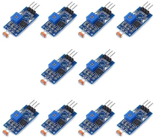 Alt view image 3 of 4 - Ageryu 5MM LDR Photosensitive Sensor Module Sensor Module Digital Light Detection LM393 3 Pins For