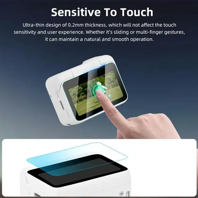 Alt view image 2 of 4 - Ageryu For GO3/GO3S AR Screen Protector Lens Protective Film Scratch Resistant Tempered Glass Camera Accessories-N33R