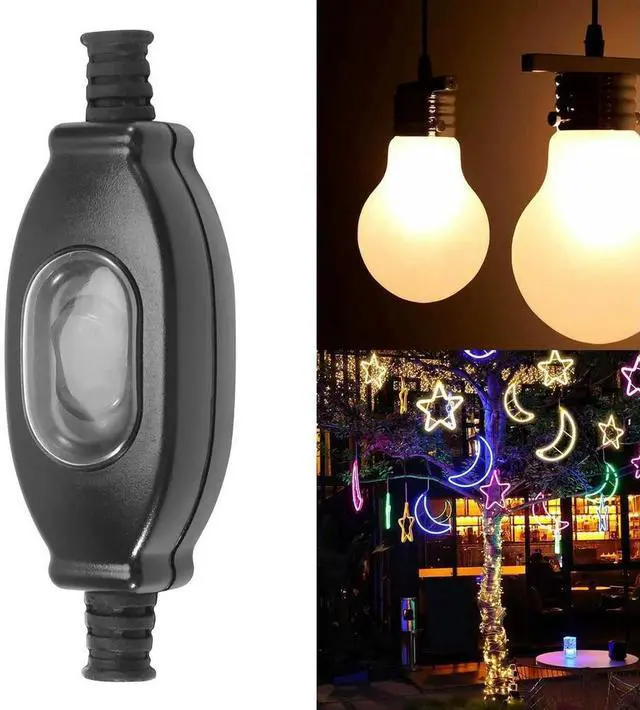 Alt view image 2 of 4 - Ageryu 3A 250V Waterproof In Line Switch Cord Switch IP65 Round Wire Silver Contact Double Cut Switch Dust Switch-N33R