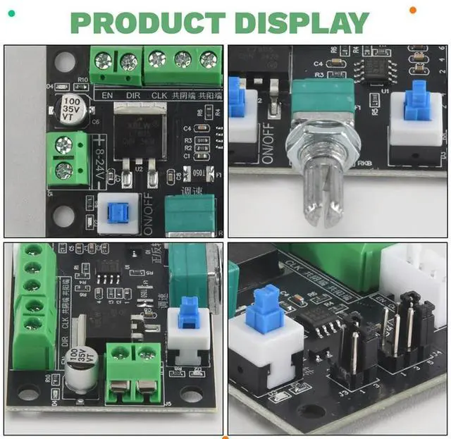Alt view image 2 of 4 - Ageryu MKS OSC V1.0 Stepper Motor Drive Simple Controller Pulse PWM Signal Generator Module Speed Control 8-24V-N33R