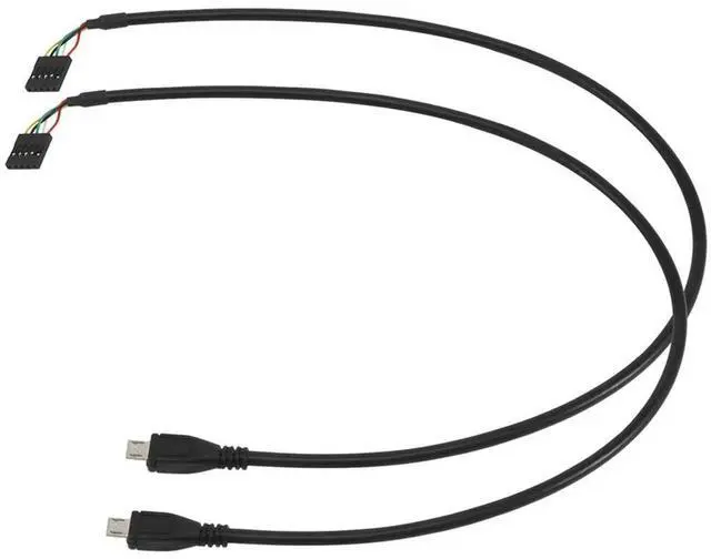 Alt view image 3 of 4 - Ageryu (2-Pack) 50CM 5 Pin Motherboard Female Header To Micro-USB Male Adapter Dupont Extender Cable (5Pin/Micro-USB)-N33R