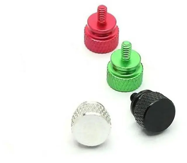 Alt view image 2 of 4 - Ageryu 10Pcs/Lot UNC6-32 M3.5 Hand Screw for PSU Computer Case Screws Red