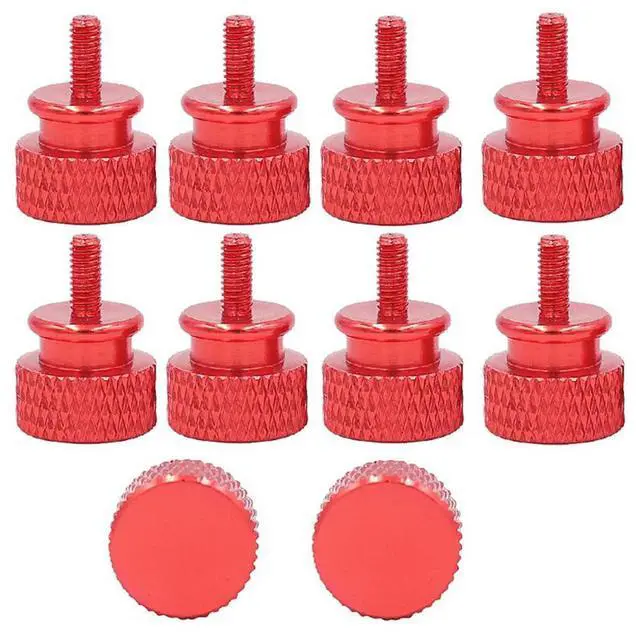 Main image of Ageryu 10Pcs/Lot UNC6-32 M3.5 Hand Screw for PSU Computer Case Screws Red
