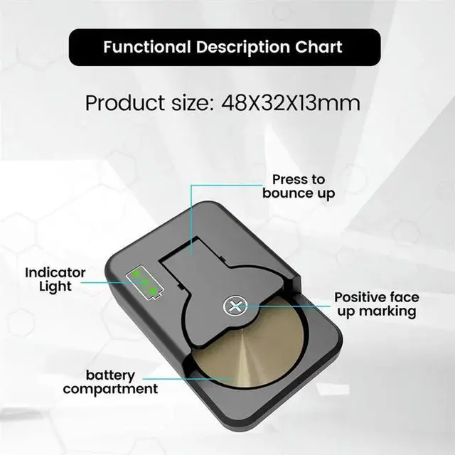 Alt view image 4 of 4 - USB C Coin Cells Button Charger For LIR1025/1220/1254/1620/1632/2016/2025/2032/2430/2450 Button Charger A-N33R