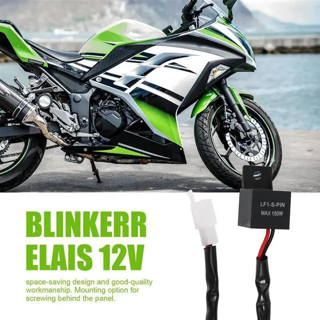 Alt view image 3 of 4 - Ageryu 12V LED Relay Indicator Relay Motorcycle Quad Load Independent Indicator LF1-S-PIN MAX 150W 2 PIN-N33R