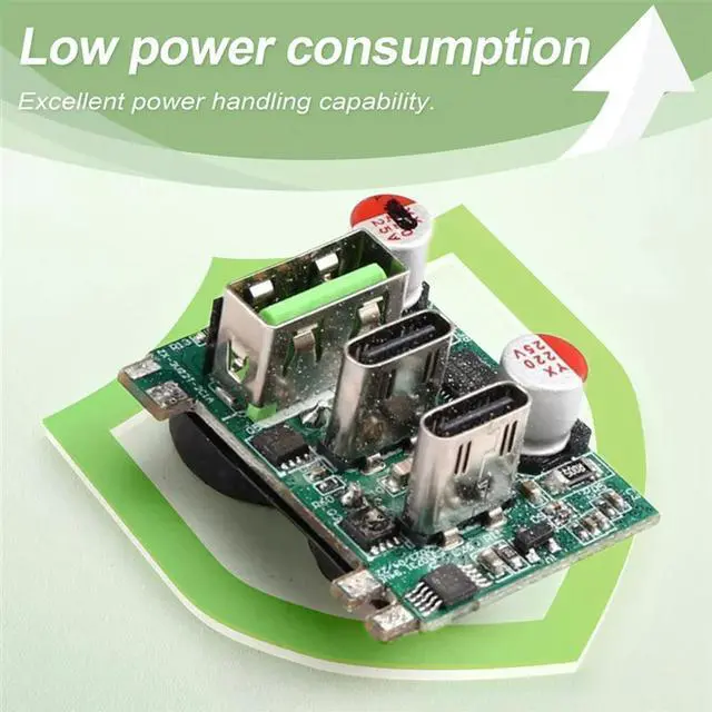 Alt view image 3 of 7 - Ageryu PD100W Gan Fast Charging Module 2XSW3516P Chip Gallium Nitride Module Supports Multiple Fast Charging Protocols