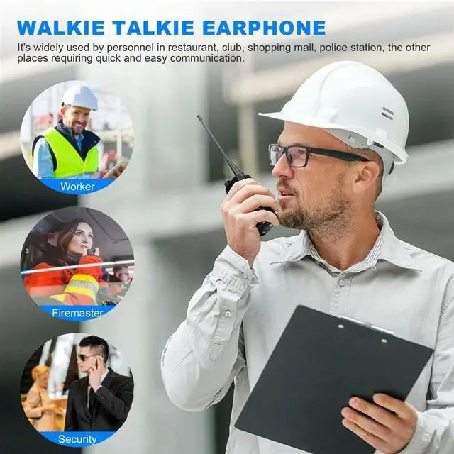 Alt view image 2 of 4 - Ageryu 2-Pin PTT Mic Headset To 3.5Mm Air Acoustic Tube Earpiece For Baofeng UV-5R 888S-N33R