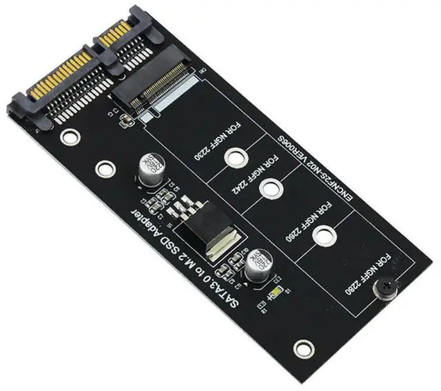 Alt view image 4 of 4 - M.2 SATA Adapter M2 To SATA Adapter M.2 To SATA Adapter M.2 NGFF Converter 2.5Inch SATA3 Card B Key For 2230-2280 M2 SSD-N33R