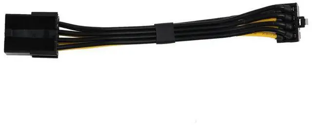 Alt view image 3 of 7 - Ageryu 8Pin Graphics Card Extention Power Cable Pcie 8Pin Female To 8Pin Male Elbow 90 Degree Cable Graphics Card Power Cable