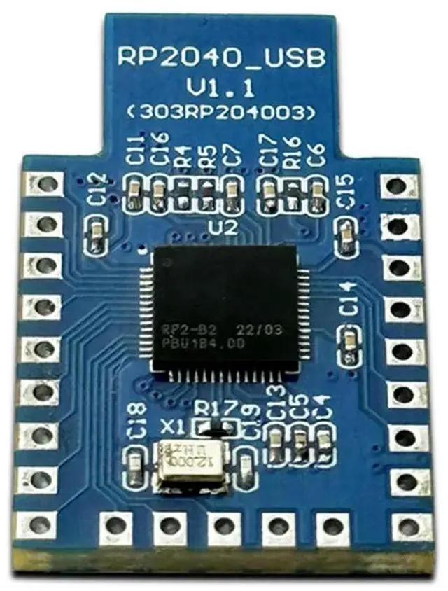 Alt view image 4 of 4 - For Flash Pi Microcontroller Development Board RP2040 USB Type-A Version 4MB Development Board Module Durabl