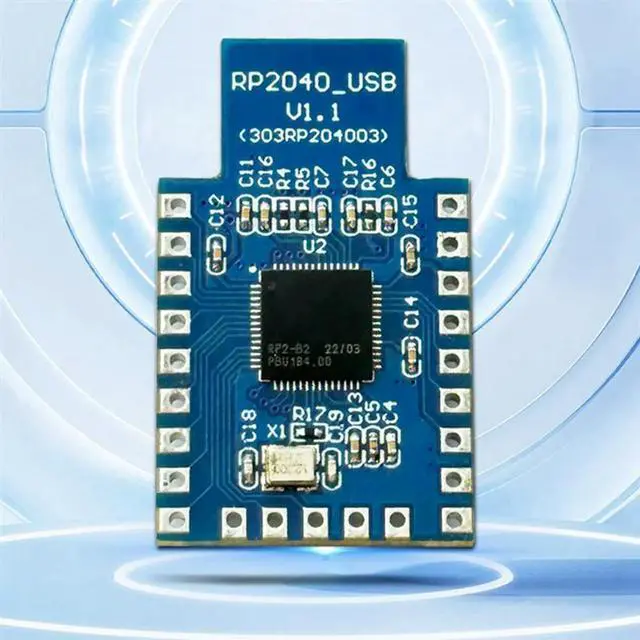 Alt view image 3 of 4 - For Flash Pi Microcontroller Development Board RP2040 USB Type-A Version 4MB Development Board Module Durabl