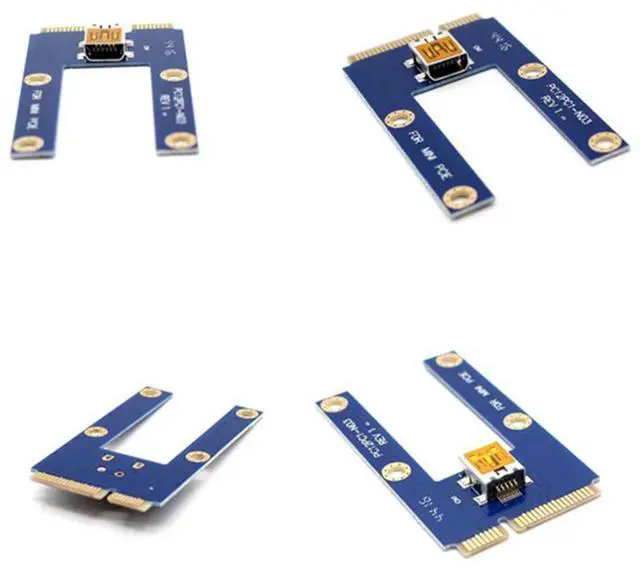 Alt view image 2 of 4 - USB 3.0 Mini PCI-E to PCIe PCI Express 1X to 16X Extender Riser Card Adapter Extension Cable for Bitcoin Miner MiningAA56