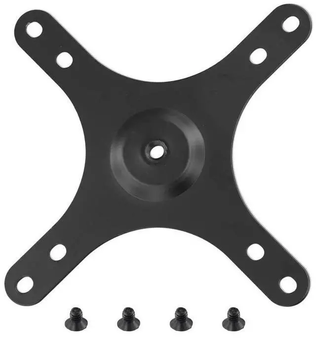 Alt view image 2 of 4 - Portable Monitor Mounting Bracket Plate VESA 1/4 Inch Screw Hole to 100x100mm 75x75mm, M4 Screw Set Wall Mount Holder