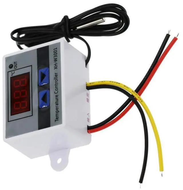 Alt view image 3 of 4 - Ageryu Digital Temperature Controller Display Thermostat Control Switch And Thermistor Sensors Temperature Probe-N33R