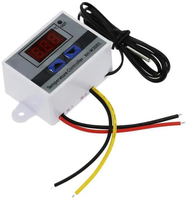 Alt view image 4 of 4 - Ageryu Digital Temperature Controller Display Thermostat Control Switch And Thermistor Sensors Temperature Probe-N33R