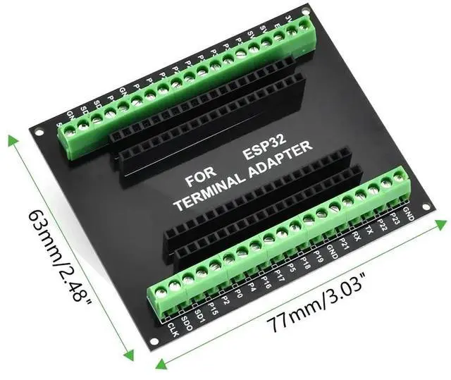 Alt view image 4 of 4 - Ageryu ESP32 Breakout Board GPIO 1 Into 2 Compatible With Nodemcu-32S Lua 38Pin GPIO Expansion Board