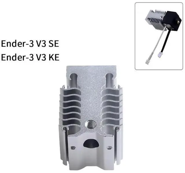 Alt view image 2 of 4 - Ageryu For Ender 3 V3 SE/KE Heat Sink All Metal Heatbreak