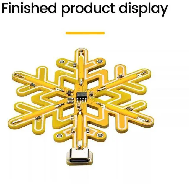 Main image of Ageryu Snowflake Lamp Touch Stepless Dimming Touch Night Light DIY Kit For DIY Christmas Decoration Romantic Gift-N33R