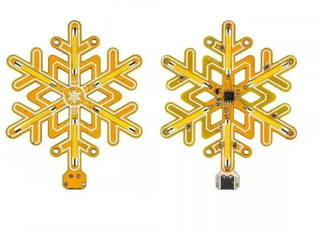 Alt view image 3 of 4 - Ageryu Snowflake Lamp Touch Stepless Dimming Touch Night Light DIY Kit For DIY Christmas Decoration Romantic Gift-N33R