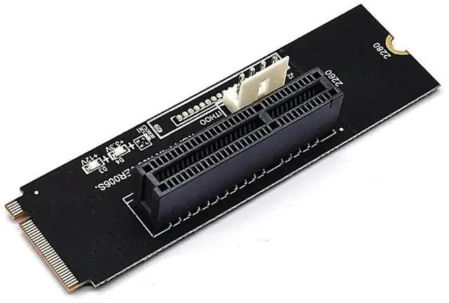 Alt view image 4 of 4 - NGFF M.2 to PCI-E 4X X1 Riser Card with Indicator for GPU BTC Mining