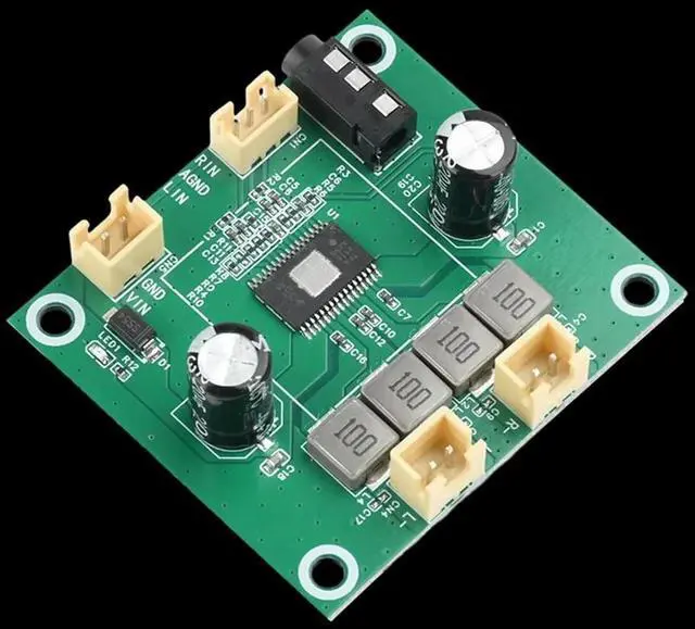 Alt view image 3 of 7 - Ageryu TPA3116 DC 5V-26V 50W+50W 2.0 Channel Digital Stereo Audio Power Amplifier Board 2A Audio Amplifier Module
