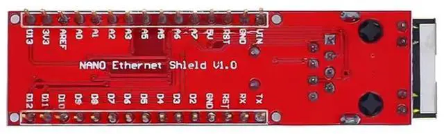 Alt view image 2 of 7 - Ageryu For Nano ENC28J60 Ethernet Shield V1.0 For Compatible Nano 3.0 RJ45 Network Module